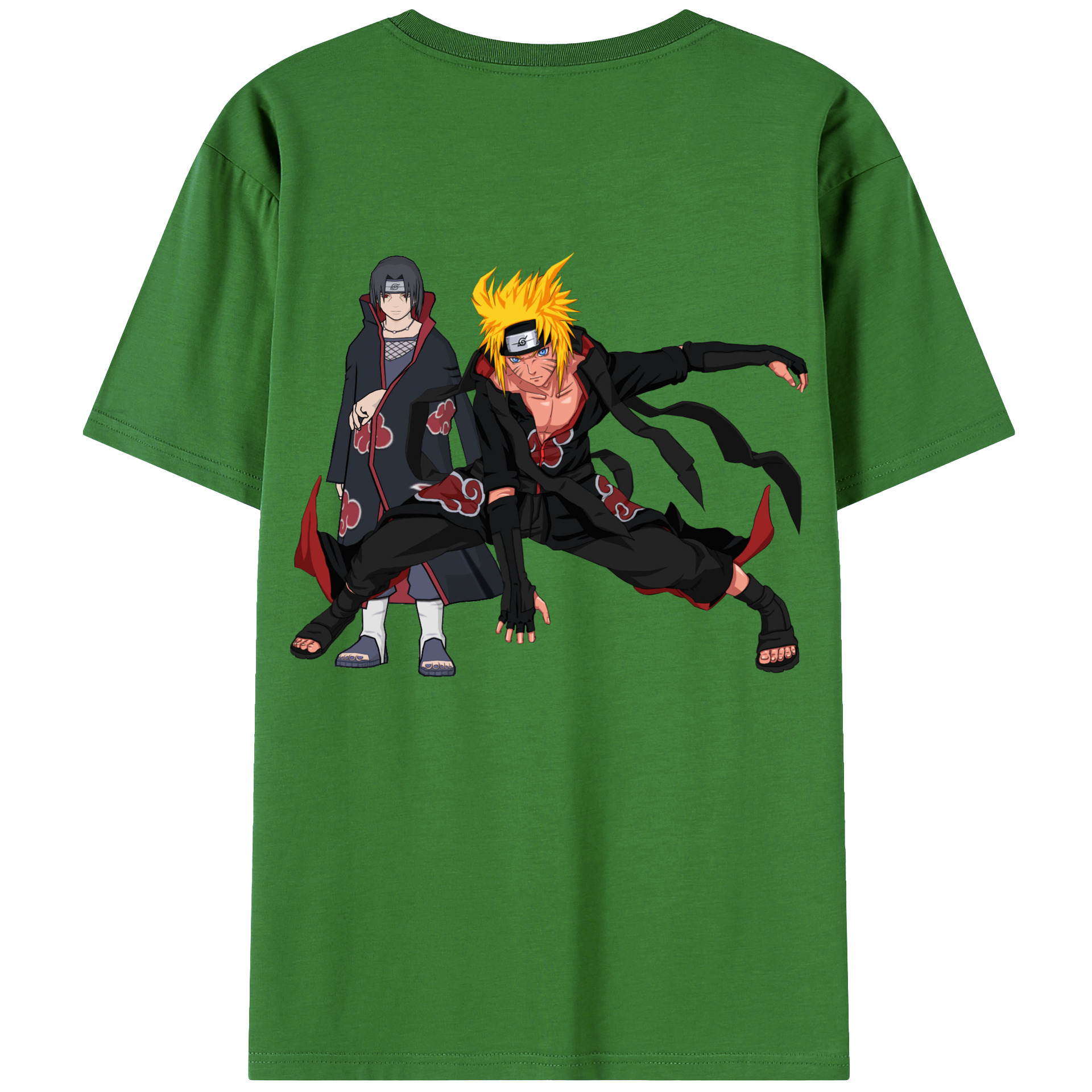 （画像用） NARUTO -ナルト- うずまき ナルト Uzumaki Naruto レディース半袖Tシャツ(バックプリント)